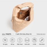  Túi Yuumy ( Thời trang nữ thiết kế quai nhúm size 20 - Túi đeo chéo da Seasand YN271XN ) - Xanh ngọc 
