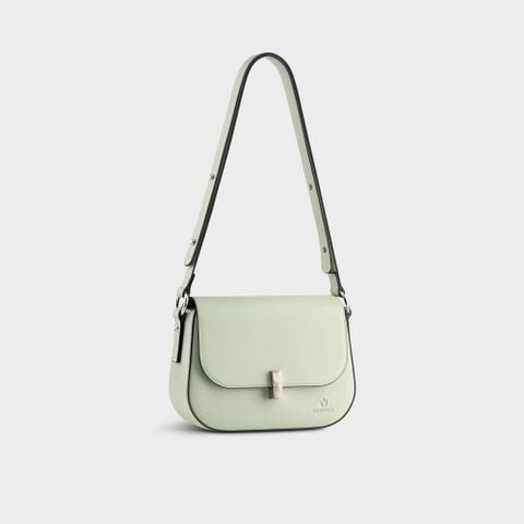 Túi xách da nữ đeo chéo phối dây đeo điều chỉnh đa năng thời trang Yuumy Seasand YN236XN màu xanh ngọc