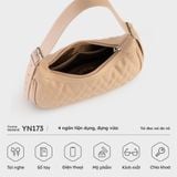  Túi Yuumy ( Thời trang nữ size 25 - Túi đeo vai da Seasand YN173D ) màu đen 
