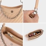  Túi Yuumy ( Thời trang nữ size 22   - Túi đeo vai da Seasand YN210D ) màu đen 