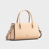  Túi Yuumy (Thời trang nữ thiết kế tinh tế size 21 - Túi đeo chéo da Smooth YN283K) màu kem 