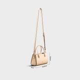  Túi Yuumy (Thời trang nữ thiết kế tinh tế size 21 - Túi đeo chéo da Smooth YN283K) màu kem 