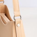  Túi Yuumy ( Thời trang nữ thiết kế đơn giản size 25 - Túi đeo vai da Seasand YN266K ) - Kem 