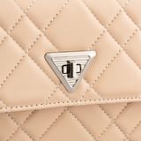  Túi Yuumy (Thời trang nữ họa tiết chần chỉ size 24 - Túi đeo chéo da Seasand YN279XN) màu xanh ngọc 
