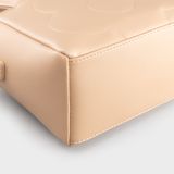  Túi Yuumy (Thời trang nữ họa tiết bông hoa - Túi xách da Seasand YTX66K) màu kem 