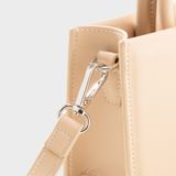  Túi Yuumy (Thời trang nữ phối quai xách size 21 - Túi đeo chéo da Smooth YN288D) màu đen 