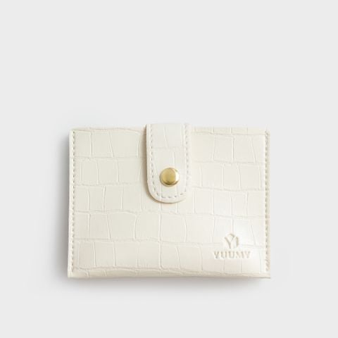Ví cầm tay nữ cầm tay mini Yuumy YV78T màu trắng