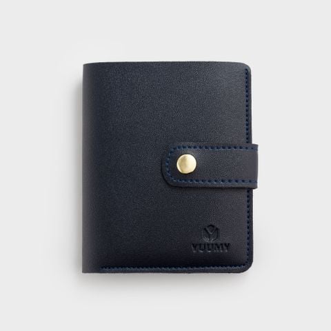 Ví nữ mini cầm tay khoá cài YUUMY Seasand YV52X màu xanh đen