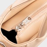  Túi Yuumy (Thời trang nữ họa tiết bông hoa - Túi xách da Seasand YTX66K) màu kem 