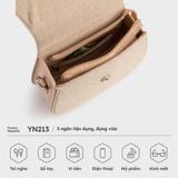  Túi đeo chéo nữ Yuumy ( Dáng basic thời trang Seasand YN213K ) màu kem 