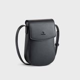  Túi Yuumy ( Thời trang nữ mini dáng đứng nắp gập thanh lịch - Túi đeo chéo da Seasand YN258D ) - Đen 