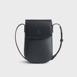  Túi Yuumy ( Thời trang nữ mini dáng đứng nắp gập thanh lịch - Túi đeo chéo da Seasand YN258D ) - Đen 