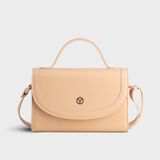  Túi Yuumy ( Thời trang nữ size 21 - Túi đeo chéo da Seasand YN231K ) - Kem 
