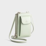  Túi Yuumy ( Thời trang nữ phối ngăn nắp gập mini - Túi đeo chéo da Seasand YN245XN ) - Xanh ngọc 