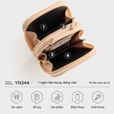  Túi Yuumy ( Thời trang nữ size 13 - Túi đeo chéo da Seasand YN244XN ) - Xanh ngọc 