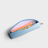  Túi đựng bút Yuumy ( Thời trang nữ đựng bút - Túi da Seasand YDV01XD ) màu xanh dương 