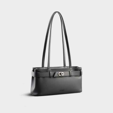 Túi Yuumy ( Thời trang nữ phối khóa trang trí - Túi xách da Seasand YTX69D) màu đen