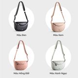  Túi Yuumy ( Thời trang nữ size 23 - Túi đeo chéo da Seasand YN174HD ) Màu hồng đất 