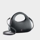  Túi Yuumy ( Thời trang nữ dáng bầu size 23 - Túi đeo chéo da Smooth YN251D ) - Đen 