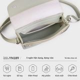  Túi Yuumy ( Thời trang nữ size 19 - Túi đeo chéo da Seasand YN189D ) màu đen 