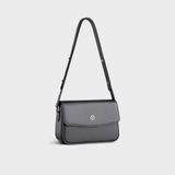  Túi Yuumy ( Thời trang nữ size 21 - Túi đeo chéo da YN175D ) màu đen 