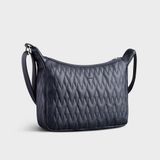  Túi đeo chéo da nữ tote chần chỉ cỡ lớn Yuumy Seasand YN166X Màu xanh navy 