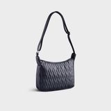  Túi đeo chéo da nữ tote chần chỉ cỡ lớn Yuumy Seasand YN166X Màu xanh navy 