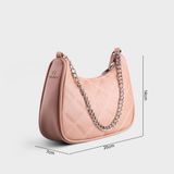  Túi Yuumy ( Thời trang nữ size 22 - Túi đeo chéo da Seasand YN159HD ) Màu hồng đất 