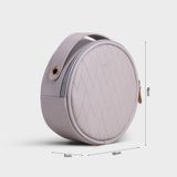  Túi Yuumy ( Thời trang nữ size 18 - Túi đeo chéo da YN110XM ) màu xám 