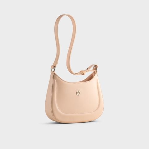 Túi Yuumy ( Thời trang nữ kiểu dáng thuyền size 21 - Túi đeo chéo da Seasand YN256K ) - Kem