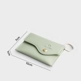  Ví Yuumy ( Thời trang nữ đựng namecard đa năng - Móc khóa da Seasand YMK24XN ) - Xanh ngọc 