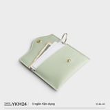  Ví Yuumy ( Thời trang nữ đựng namecard đa năng - Móc khóa da Seasand YMK24XN ) - Xanh ngọc 