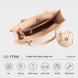  Túi Yuumy ( Thời trang nữ công sở cỡ lớn - Túi xách da Seasand YTX63D) màu đen 