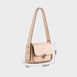  Túi Yuumy ( Thời trang nữ size 23 - Túi đeo chéo da Seasand YN234K ) - Kem 