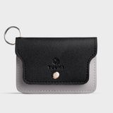  Ví Yuumy ( Thời trang nữ nắp gập cỡ nhỏ - Ví móc khóa da Seasand YMK2D ) - Đen 