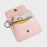  Ví Yuumy ( Thời trang nữ cỡ nhỏ - Ví móc khóa da YMK2HR ) màu hồng ruốc 