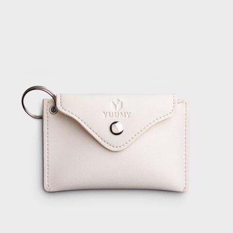  Ví Yuumy ( Thời trang nữ cỡ nhỏ - Ví móc khóa da Seasand YMK12T ) Màu trắng 
