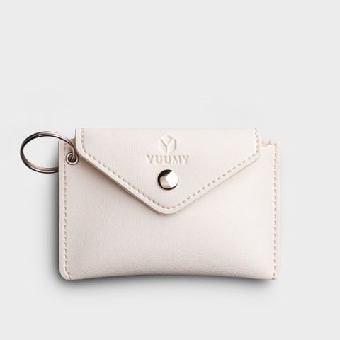  Ví Yuumy ( Thời trang nữ cỡ nhỏ - Ví móc khóa da Seasand YMK15T ) Màu trắng 