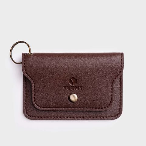  Ví Yuumy ( Thời trang nữ cỡ nhỏ - Ví móc khóa da YMK10N ) Màu nâu 