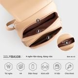 Balo Yuumy (Thời trang nữ đựng vừa A4 - Balo da Seasand YBA108D) màu đen 