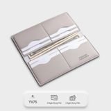  Ví nữ cầm tay dáng đứng Yuumy Ripple YV75XM màu xám 
