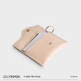  Ví Yuumy ( Thời trang nữ đựng namecard đa năng - Móc khóa da Seasand YMK24HA ) - Hồng dâu 