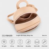  Balo Yuumy ( Thời trang nữ cỡ trung - Balo da Seasand YBA100HA ) - Hồng dâu 