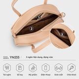  Túi Yuumy ( Thời trang nữ size 21 - Túi đeo chéo da Seasand YN233K ) - Kem 