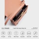  Túi Yuumy ( Thời trang nữ size 20 - Túi đeo chéo da Seasand YN163XN ) Màu xanh ngọc 