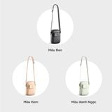  Túi Yuumy ( Thời trang nữ size 11  - Túi đeo chéo da Seasand YN203D ) màu đen 