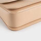  Túi Yuumy ( Thời trang nữ phối khóa xoay size 22 - Túi đeo chéo da Smooth YN254D ) - Đen 