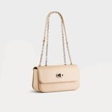  Túi Yuumy ( Thời trang nữ phối khóa xoay size 22 - Túi đeo chéo da Smooth YN254K ) - Kem 