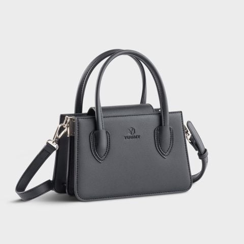 Túi đeo chéo da nữ phối quai xách thời trang Yuumy Seasand YN238D màu đen