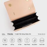  Túi Yuumy ( Thời trang nữ size 22 - Túi đeo chéo da Seasand YN136D ) màu đen 